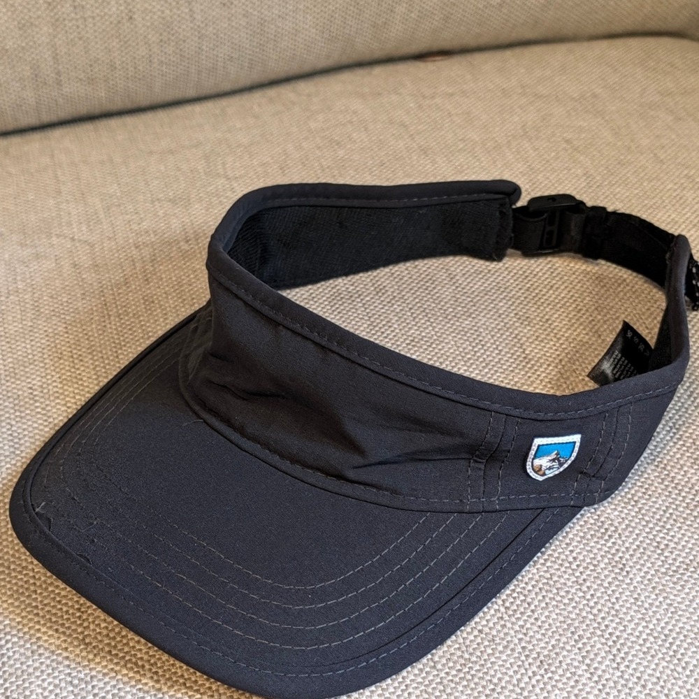 KUHL Sun Visor Hat Dark Gray Adjustable Quick Dry Active Outdoor Unisex OSFA